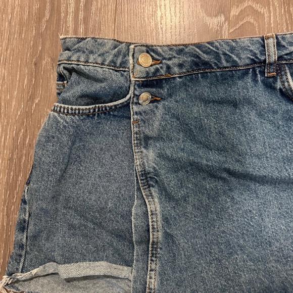 ZARA | Denim Mini Skort - Picture 3 of 4